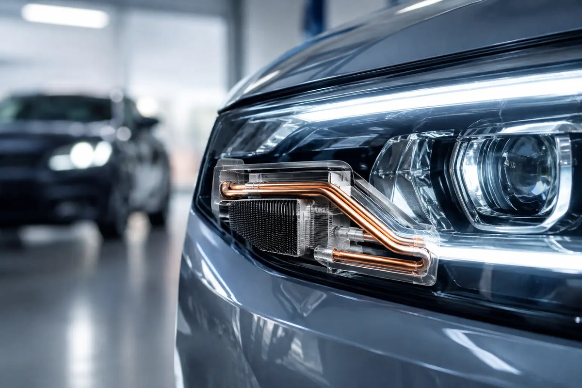 Vakuum Heatpipe Kühlung im Autoscheinwerfer
