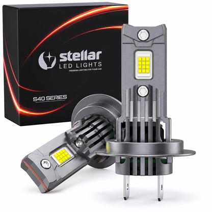 Stellar Lampe H7 (S40) – 1 Paar (2 Stück) LED,  +400 % Helligkeit, 1 Jahre Garantie (Copy)